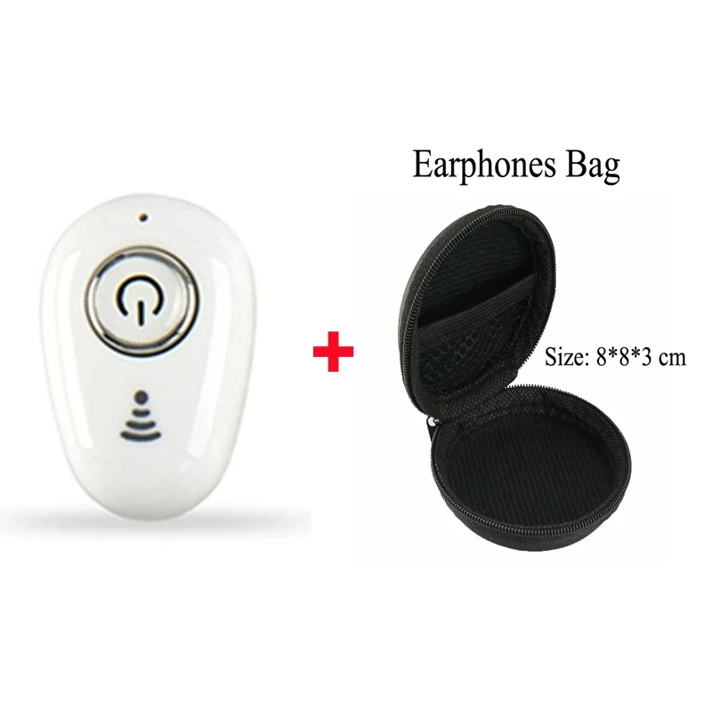 White With Bag Для Galaxy buds беспроводные наушники Bluetooth наушники в ухо мини Handsfree невидимые вкладыши с микрофоном для samsung buds huawei - Цвет: White With Bag