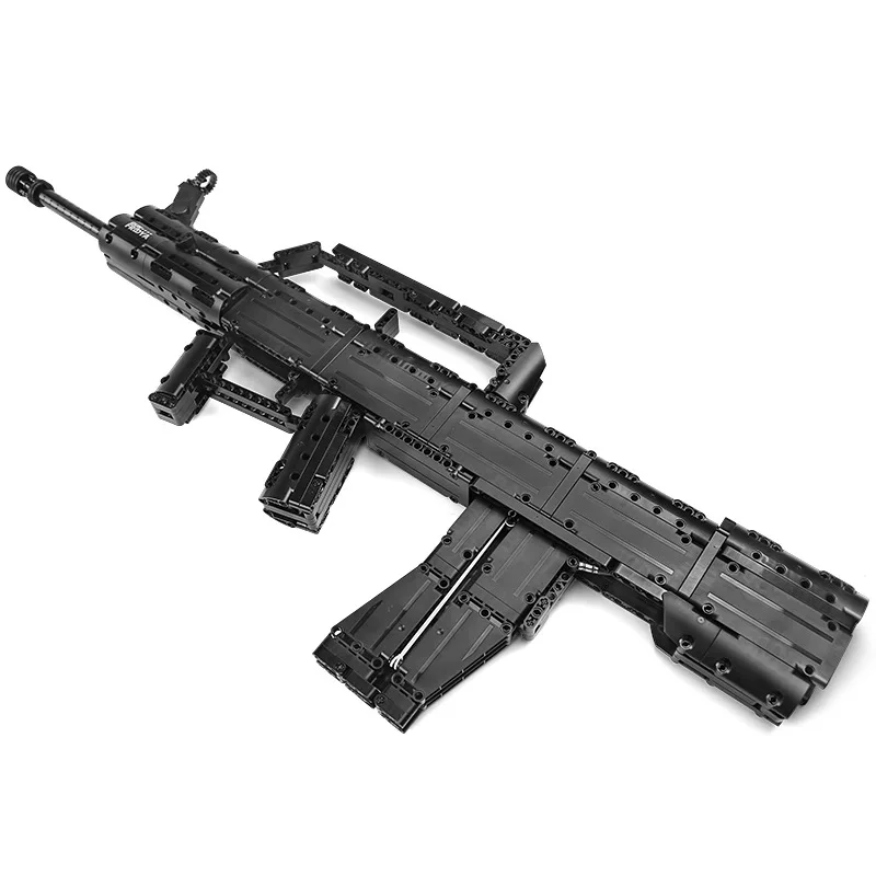 

787pcs QBZ 95 Automatic Rifle Gun Building Blocks Model Technical Guns Bricks PUBG Military SWAT Weapon Toys for Children Gift
