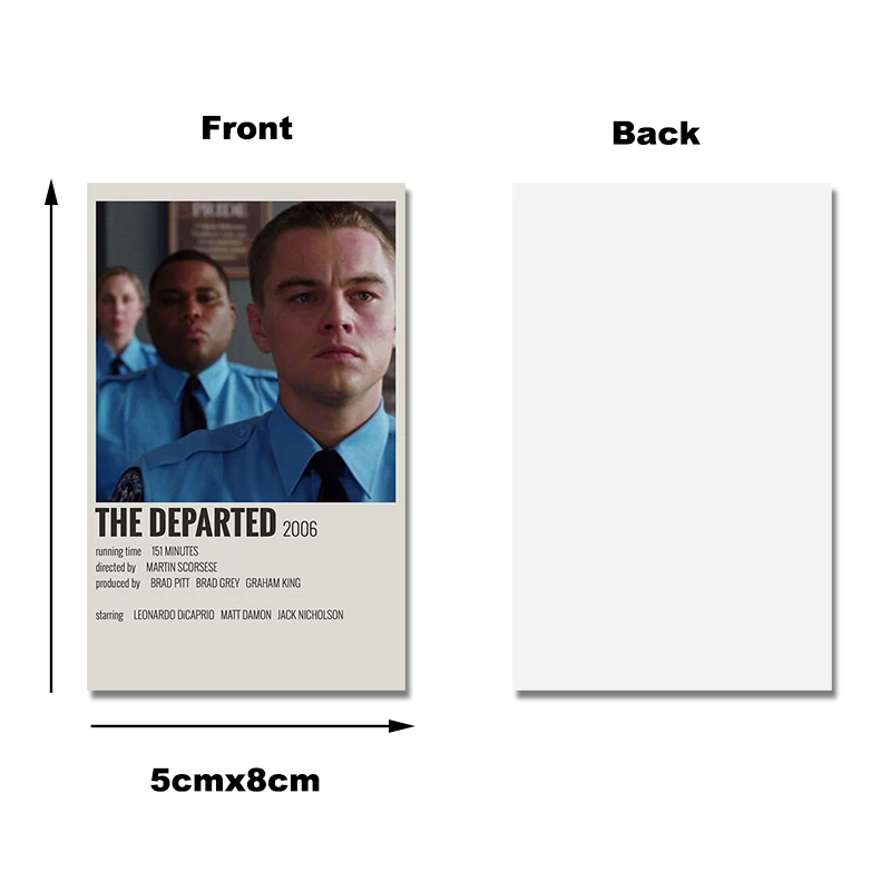

8Pcs/set Classic TV Show Photo Cards Album The Departed The Hoilday Hot Fuzz Introduction Photocards for Fans Collection