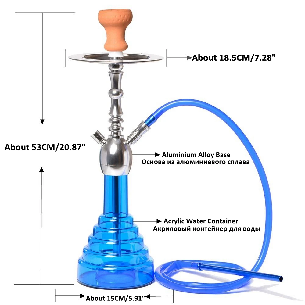 DEJAYA акриловые Cachimba Шиша кальянная трубка фойе Чичи в комплекте для кальяна