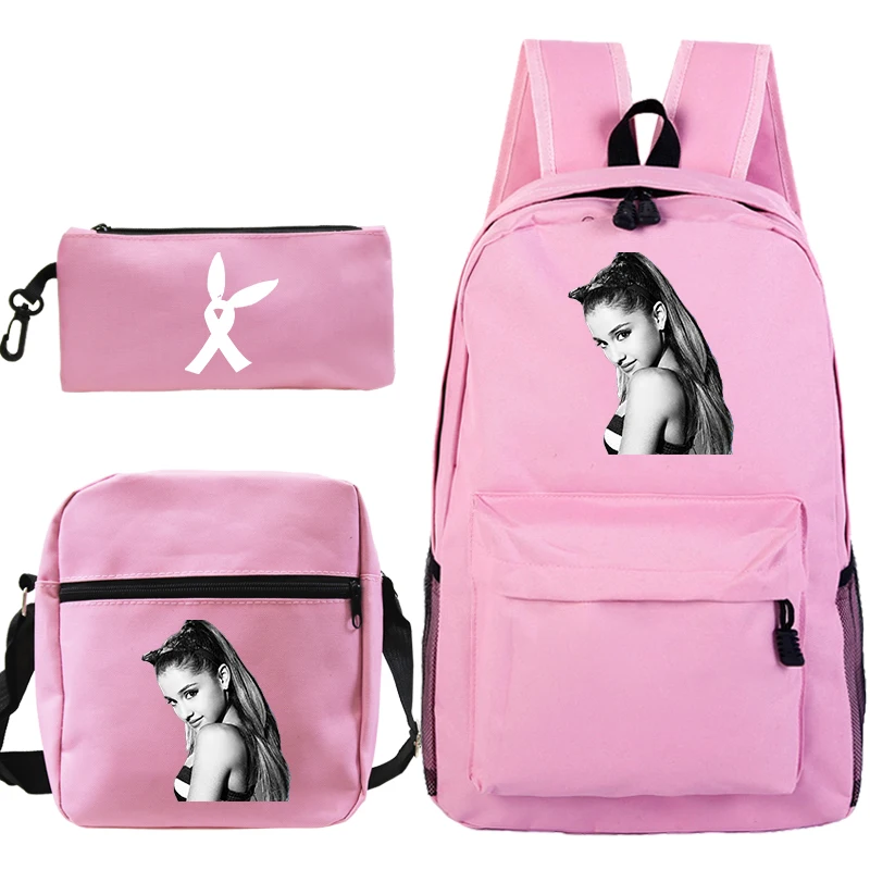 Ariana большая сумка-рюкзак Mochila 3 шт./компл. школьные рюкзаки для девочек и мальчиков рюкзак для ноутбука дорожные сумки женские рюкзаки+ ручные сумки+ сумка для ручек - Цвет: 3
