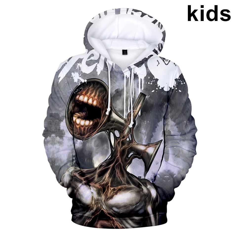 

Hot sale 2 to 14 years kids hoodies Game Siren Head 3D hoodie sweatshirt boy girl funny harajuku Jacket coat children sportswear