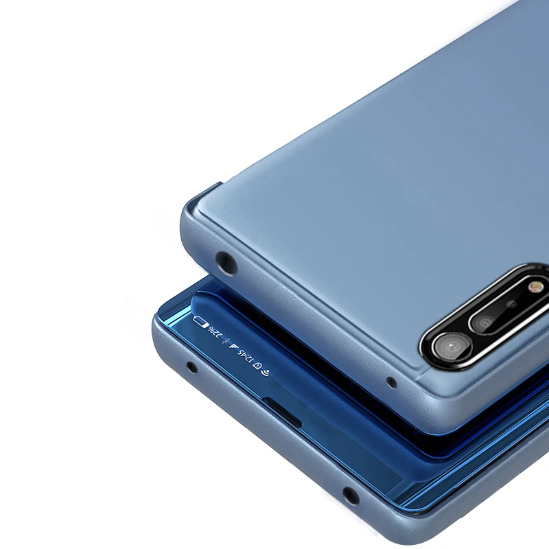 

For Xiaomi Poco X3 NFC 10lite redmi note 10 4G xiaomi POCO M3 Vertical Stand Mirror Leather Case Mobile Phone Case