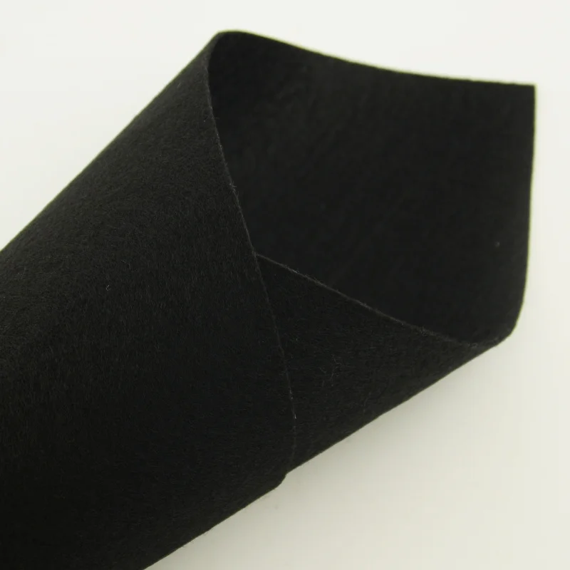 100% Polyester Automotive Decorative Gift Package Wedding Decoration Black Color Handicrafts Other Art Work Cupmats Suitcase Hat|polyester felt