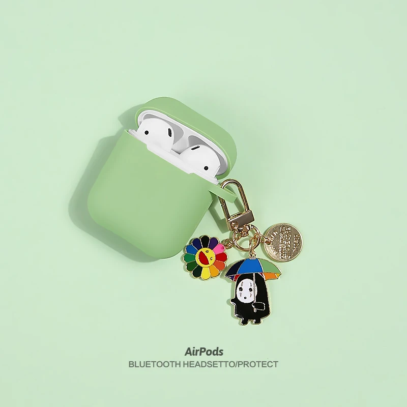 Милый мультфильм Studio Ghibli Унесенные призраками чехлы для наушников для Apple Airpods 1/2 силиконовый защитный чехол для наушников Sk