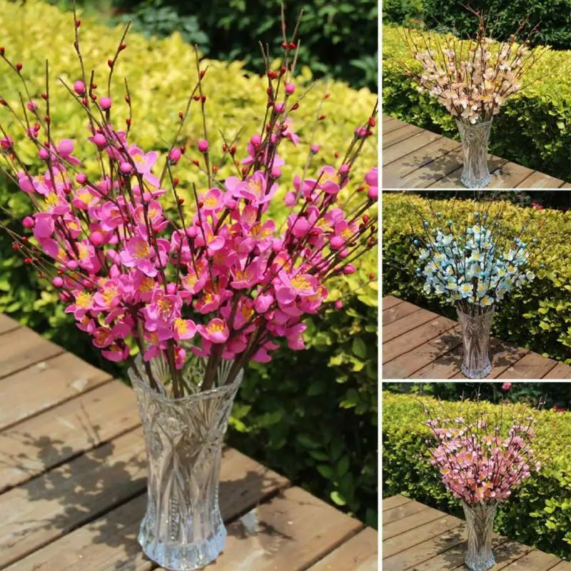 Искусственный цветок 12 головок комнатное растение зимний жасминовый