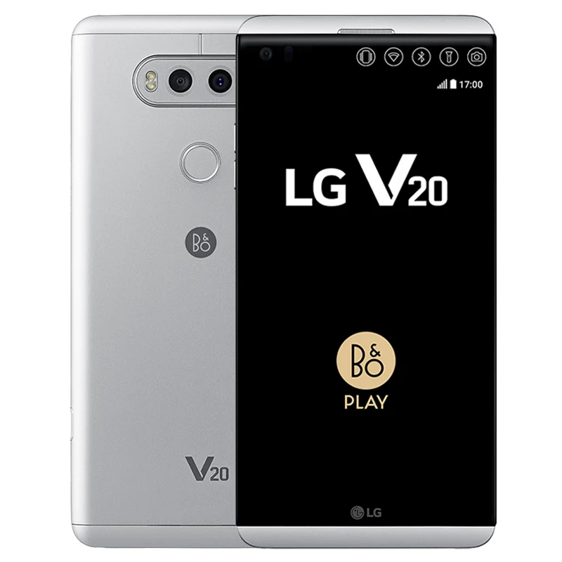 Silver LG V20 F800 H910 H918 VS995 4 Гб ОЗУ 64 Гб ПЗУ Snapdragon 820 5," 16 МП 4G LTE разблокированный мобильный телефон - Цвет: Silver