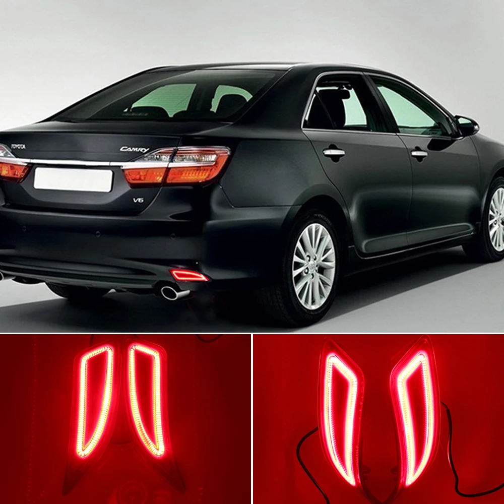 CSCSNL 2 шт. светодиодный задний отражатель для Toyota Camry 2015 2016 Fielder 2017 2018