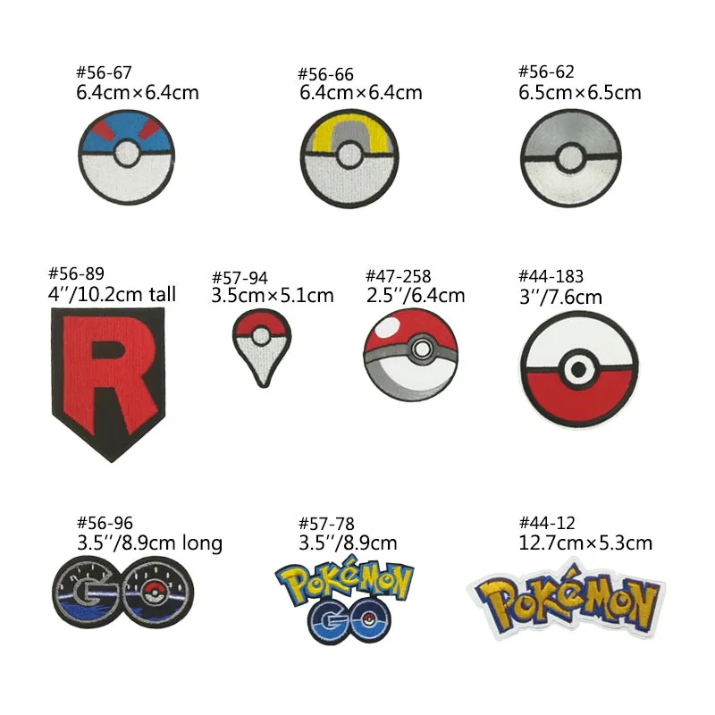 

Pokemon Pikachu Cartoon Ironing Patch Embroidery Clothes Patch Clothes Child Umbrella Cloth Sticker Clothing Applique