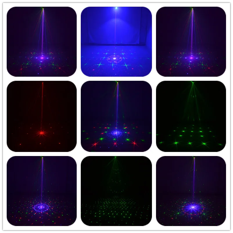 Лазерный проектор 96 Gobos с автоматической регулировкой звука LED лампы для диджея
