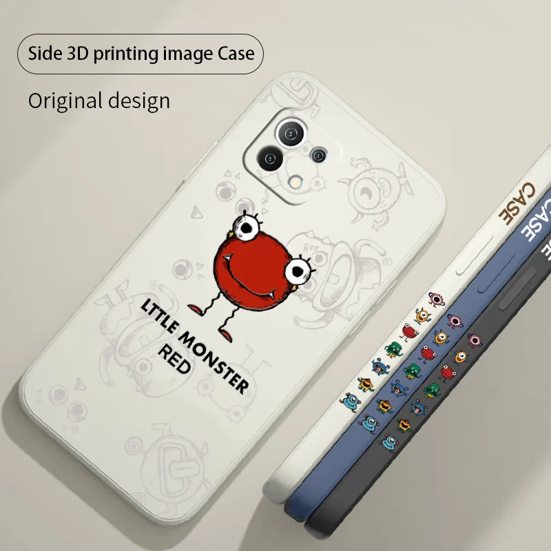 

Big Tooth Monster Pattern Phone Case For Xiaomi Mi 11 10T 10 lite 9T Note 10 Redmi Note 9 9T 8 8Pro 7 7Pro 9 9A K40 K30 Cover
