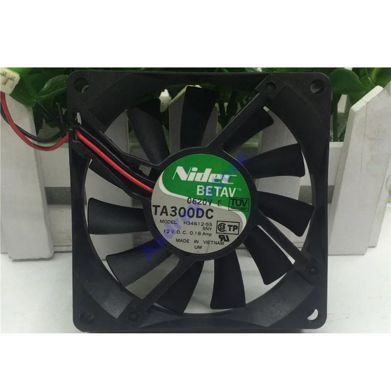 Оригинальный японский охлаждающий вентилятор Nidec TA300DC 8015 12 В 0 18a 8 см 3000 об/мин 28 43cfm
