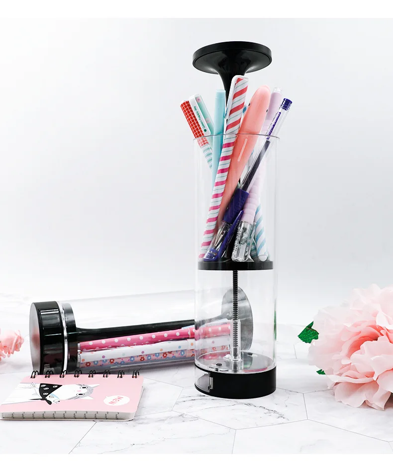 Креативный новый прозрачный подъемный пенал пресс многофункциональная ручка