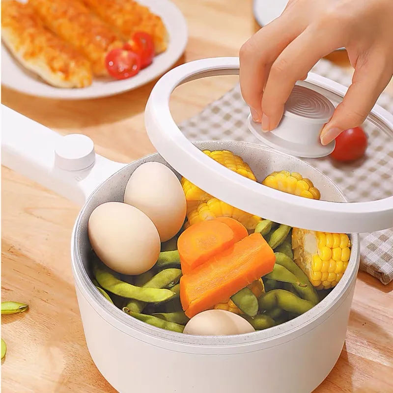 Electric Cooker Mini Skillet 220V Multifunctions Non-Stick Chamber Household Hot Pot Fry Cooking Stew | Бытовая техника