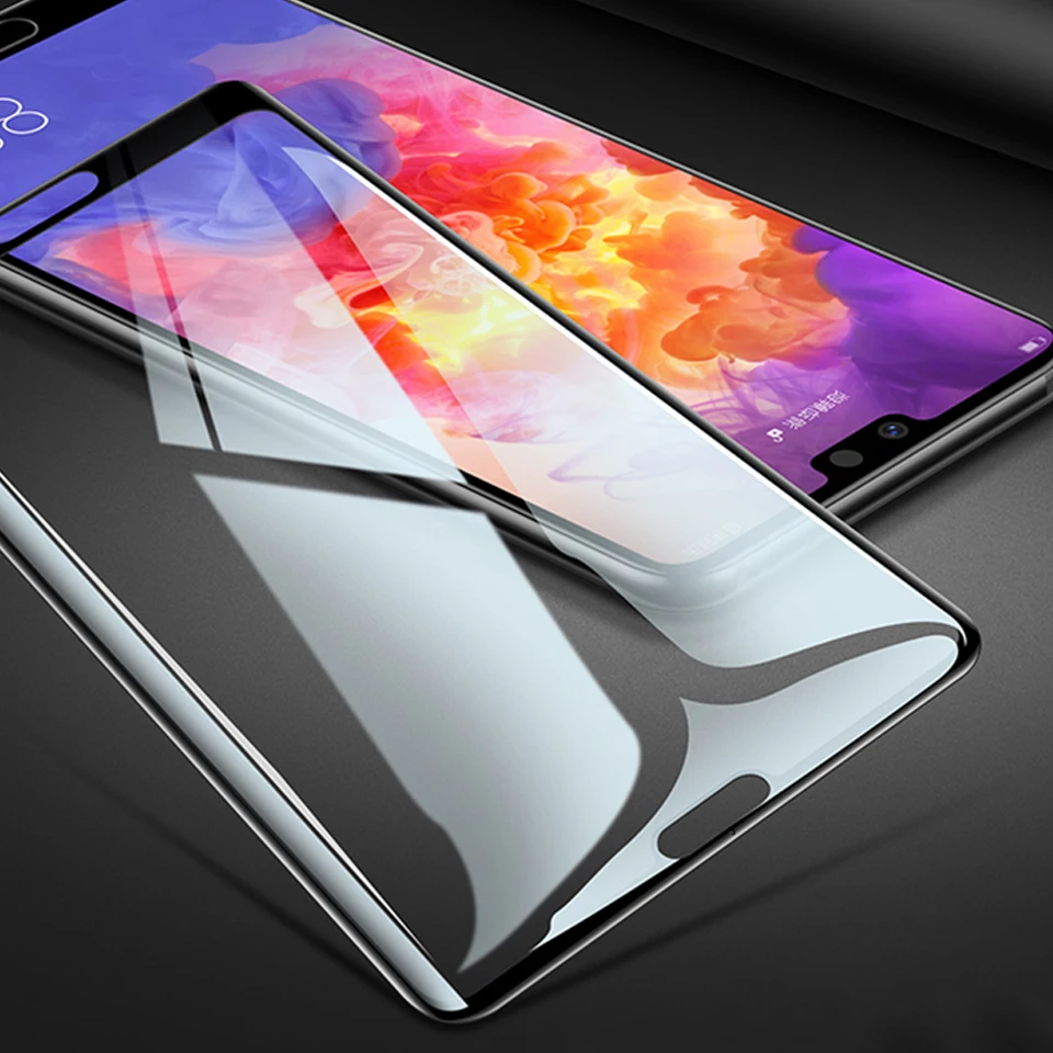 50Pcs/Lot 9D Full Cover Tempered Glass For Huawei Psmart 2020 2018 Psmart Pro 2019 Psmart Z Screen Protector Protective Film