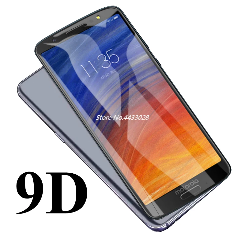 

9D Tempered Glass for Moto G6 Plus Screen Protector for Motorola One P30 Note G6 G7 Power Play E5 E4 Plus Protective Glass Film