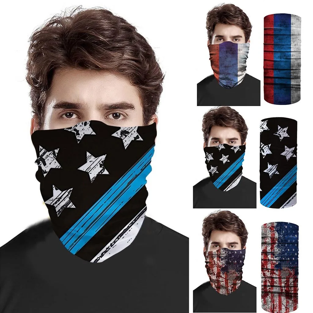 Fashion Head Scarves Men Women Scarf Flag Face Cover Ski Sport Motorcycle Biker Cycling Half Bandana Protection Safety |