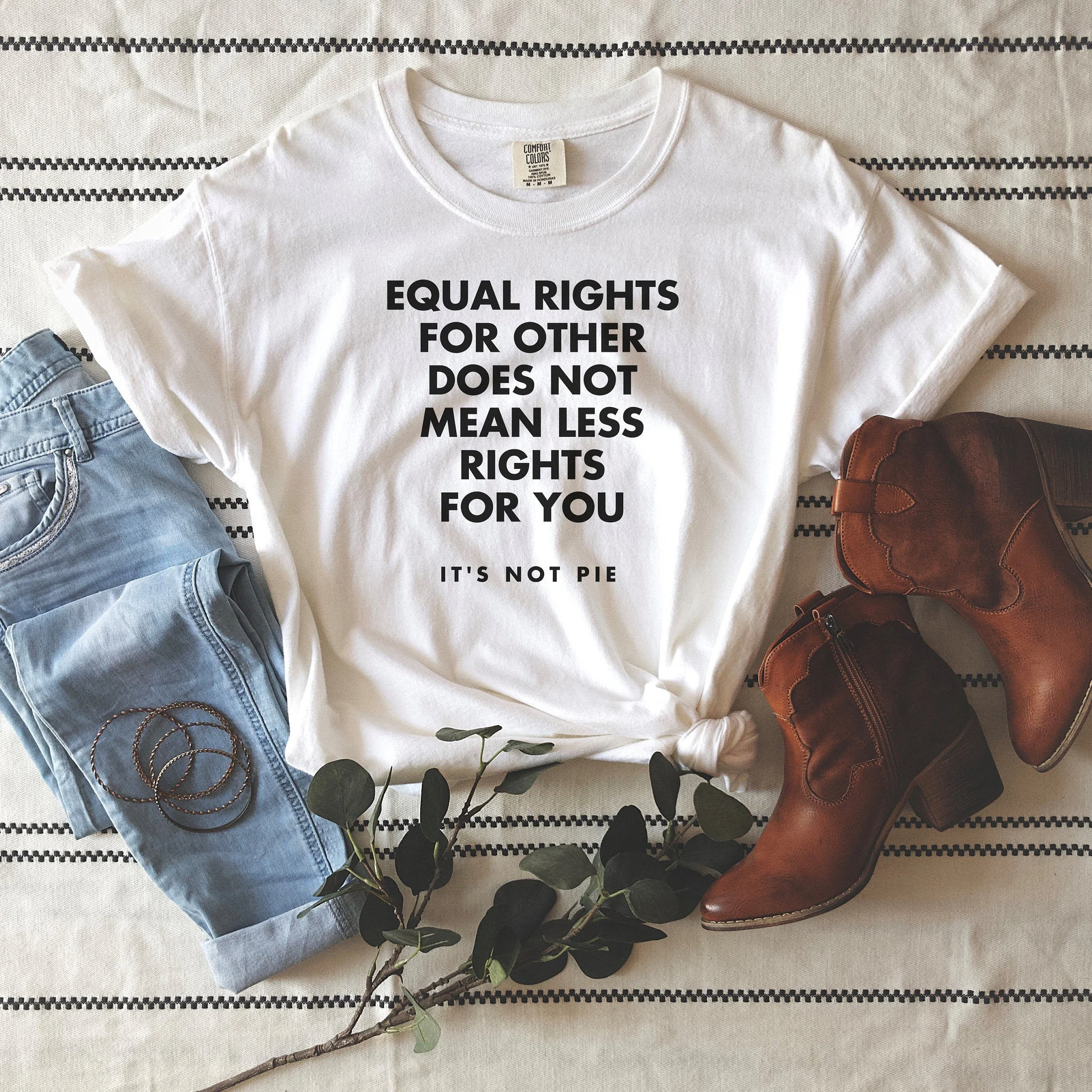 

Equal Rights For Others Does Not Mean Fewer Print Casual Ladies Basic O-collar Short Sleeved Women T-shirt Girl,Drop Ship