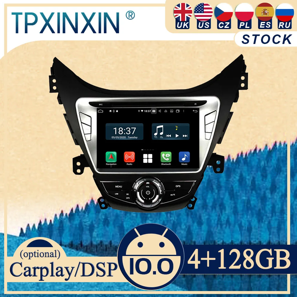 

For Hyundai Elantra (MD) 2011-2013 Android Car Stereo Car Radio with Screen 2 DIN Radio DVD Player Car GPS Navigation Head Unit