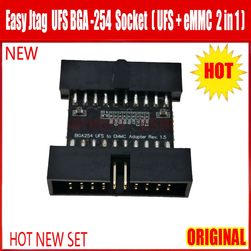 Новая Оригинальная розетка Easy-Jtag Plus UFS BGA-254 Socket / EMMC 254(EMMC + 2 в 1) адаптер для телефона