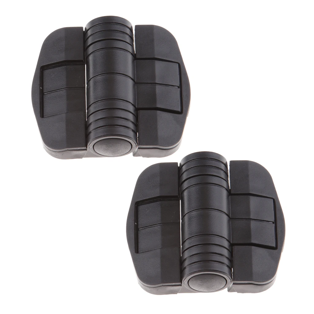 

2pcs Plastic 80 Degree Detented Open Angle Door Positioning Hinge for Marine Boat RV, Black