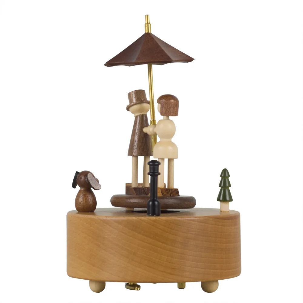 Восхитительная деревянная музыкальная шкатулка ручной работы для влюбленных