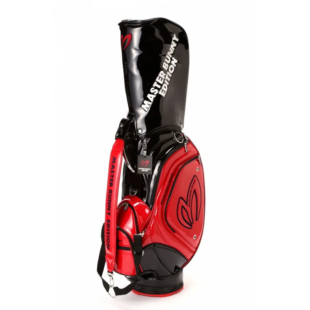 

Fashion waterproof Red PU golf bag golf stand bag Golf Cart Bags