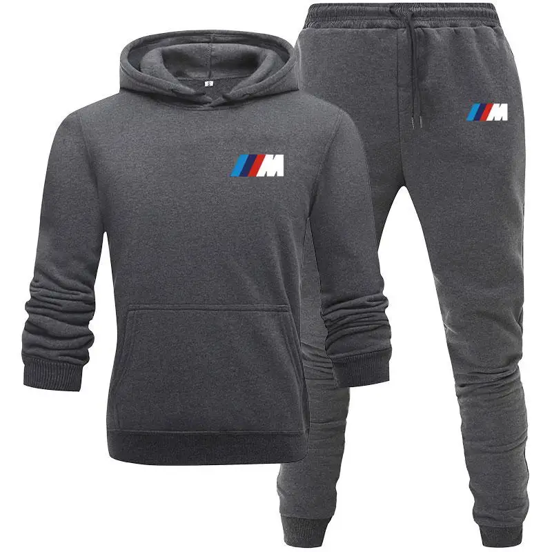 

2021 BMW Hoodie Men's Pants Set Sportswear Clothing Pants Set Women's Sportswear Print New Ladies Solid 2-piece Set Type Closure