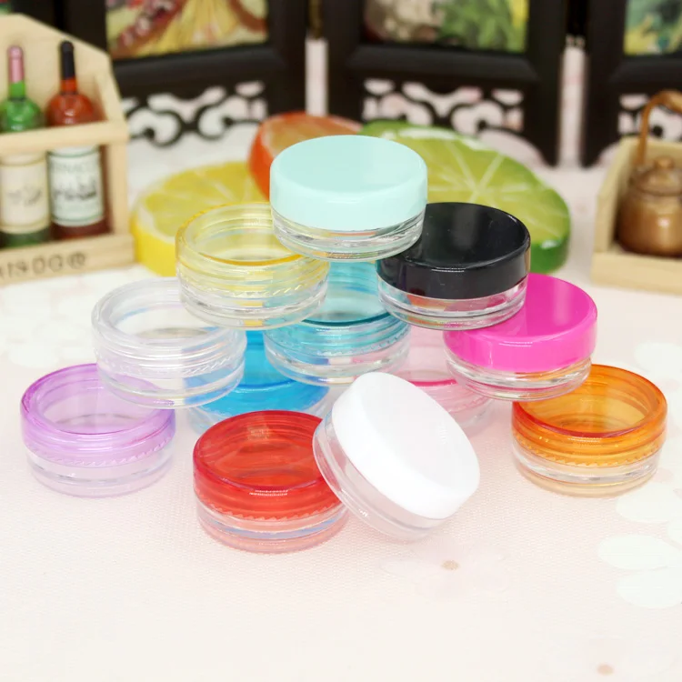 1000X2g PS квадратная банка для крема косметический контейнер образцов чехол дисплея