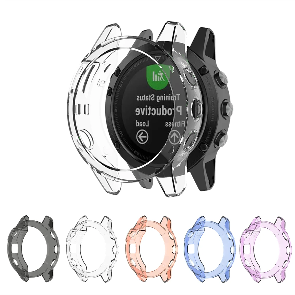 Мягкий силиконовый защитный чехол для Garmin Fenix 5S 5 5X умных часов рамка бампер из ТПУ