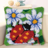 latch hook animal series 3d segment embroidery pillow diy wool latch hook kits handcraft creative carpet embroidery supplies