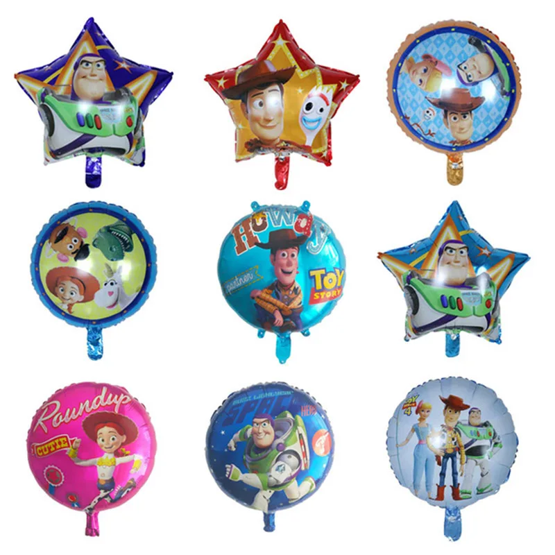 

50pcs/lot 18inch Buzz Lightyear Balloons Story Party Decoration Toy cartoon Foil Helium Balloons For Birthday Party Supplies