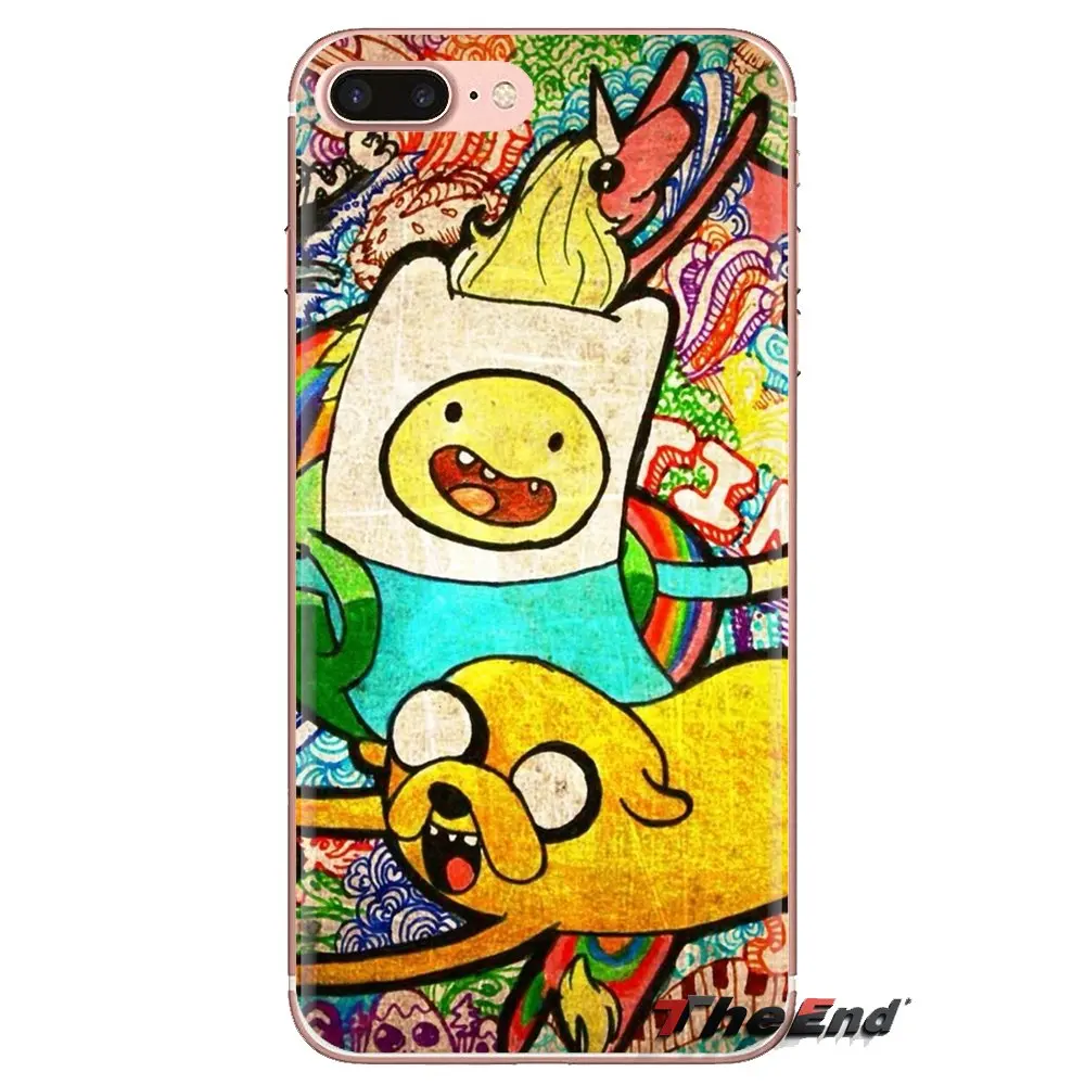 For Samsung Galaxy S3 S4 S5 Mini S6 S7 Edge S8 S9 S10 Plus Note 3 4 5 8 9 Transparent Soft Cover Adventure time mobile wallpaper |