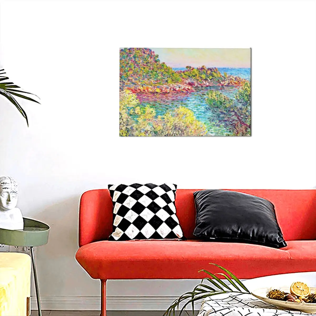 

Monet Painting Wood Office Decoration Pictures New Modern Room Decor