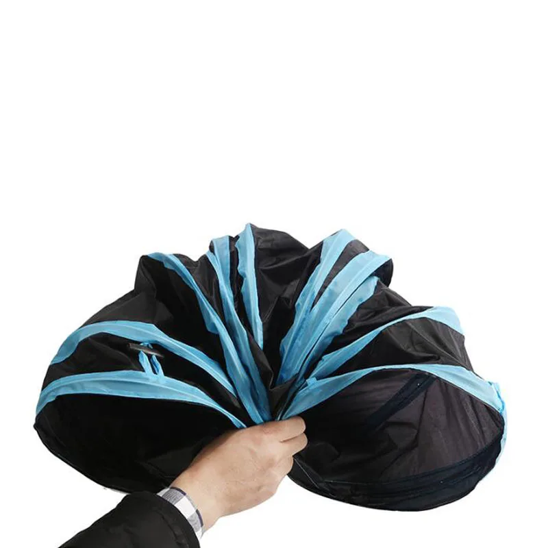 Туннель для кошек складной туннель с 3 отверстиями использования внутри