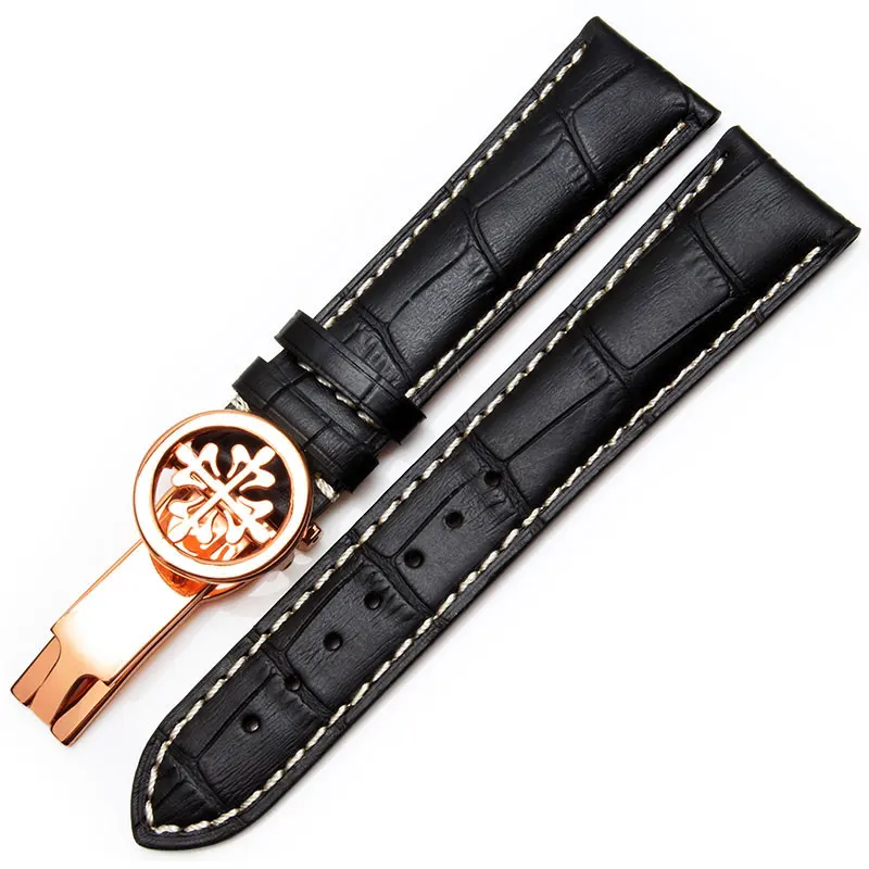Подходит для Patek Philips кожаный ремешок полипропиленовые пуговицы бабочки