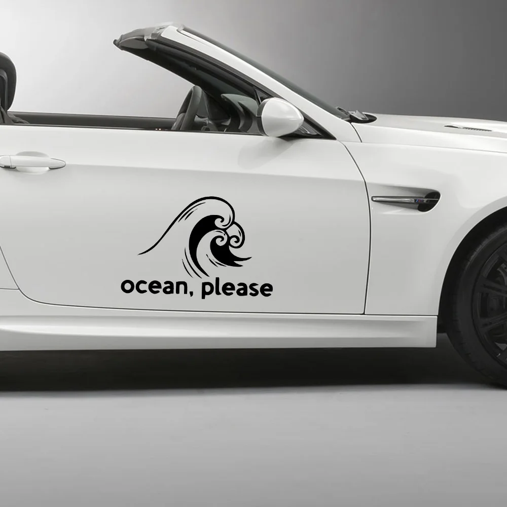 

Lovely Wave Car Decal Car Body Doorhandle Sticker Door Handle Decal