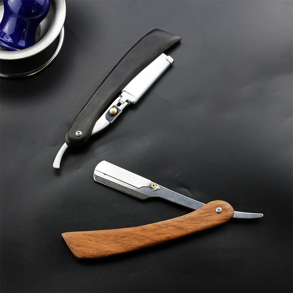 

Manual Straight Edge Razor Professional Barber Razor Folding Zinc Alloy Shaving Knife Facial Beard Hair Remover Shaving Razor