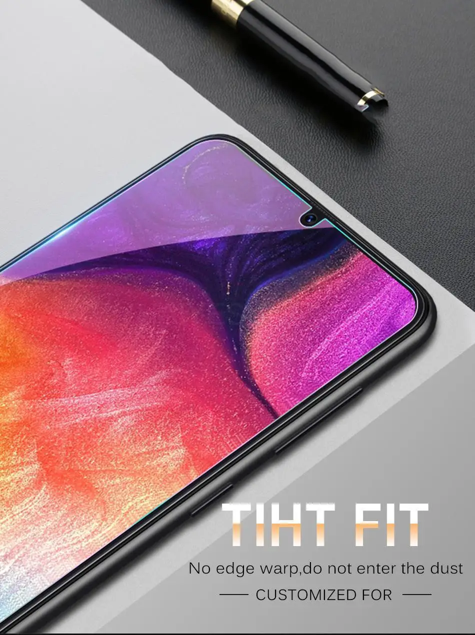Закаленное Стекло на samsung Galaxy A90 5G A70 A50S A50 A40 A30 A20 M30S A6 A750 A8Plus A7 A750 Экран защитная пленка