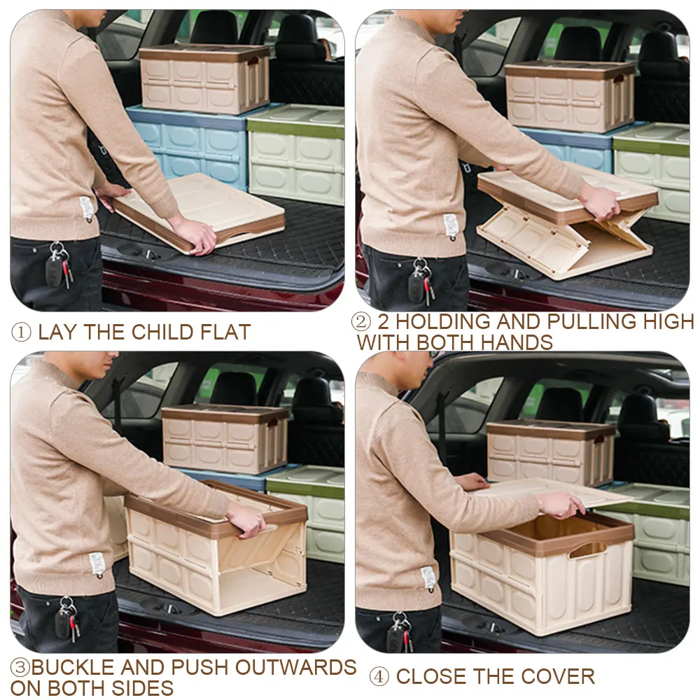 Складной органайзер для багажника пластиковый Многофункциональный переносной