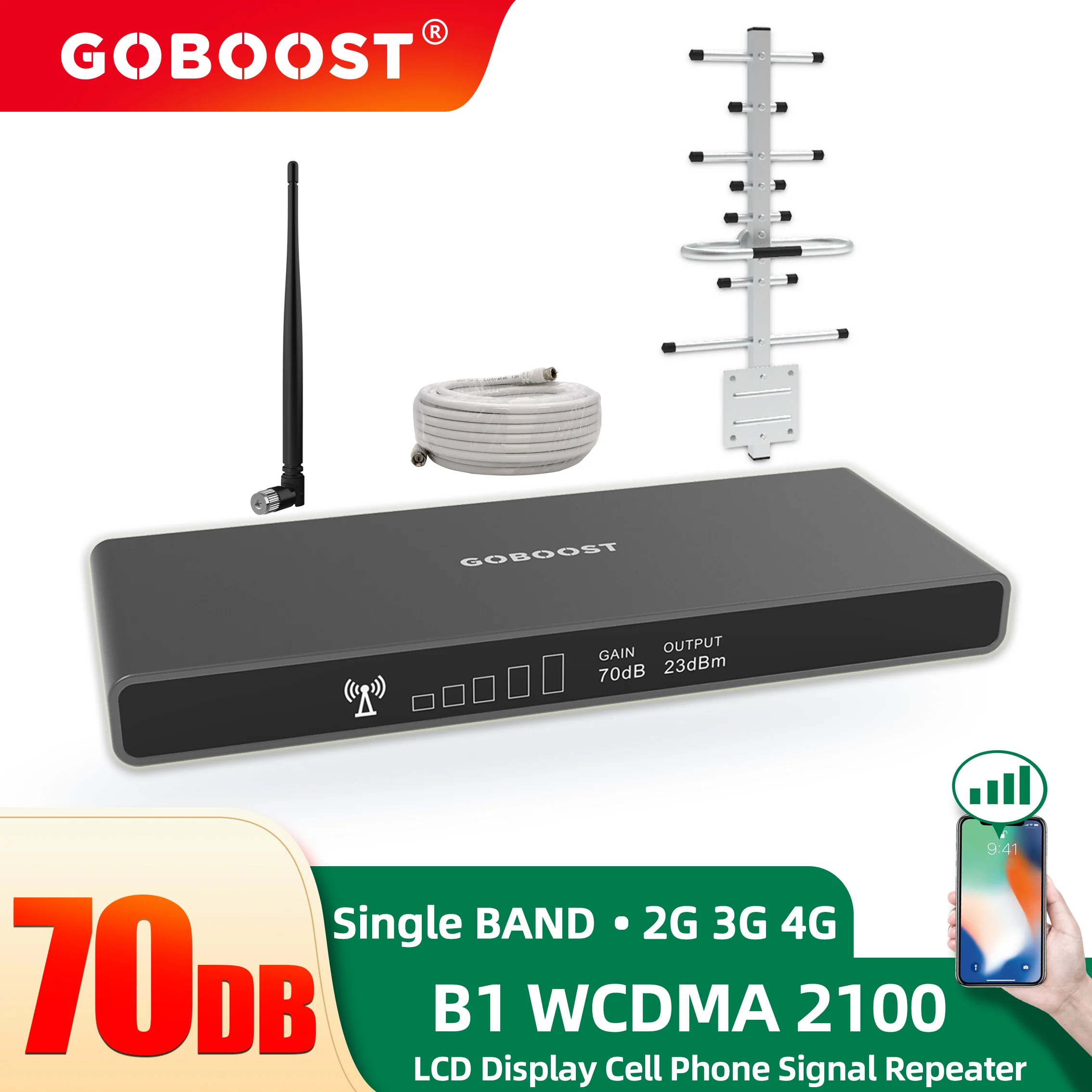 GOBOOST Сотовая связь Wi Fi Ретранслятор 3G 4 аппарат не привязан к оператору сотовой