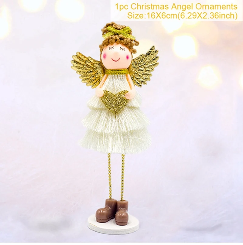 Ornament 37 HUIRAN, Рождественская Кукла-ангел, подвеска, елочные украшения для дома,, натальные рождественские украшения, подарок для детей, год - Цвет: Ornament 37