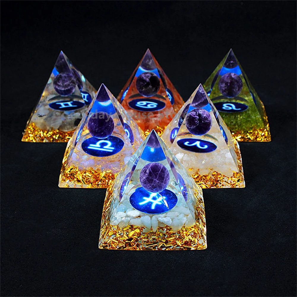 

Природный Тигровый глаз оргонит целительная Пирамида кристаллы энергия Рейки Чакра множитель Аметист медитация счастливая сборка богатст...