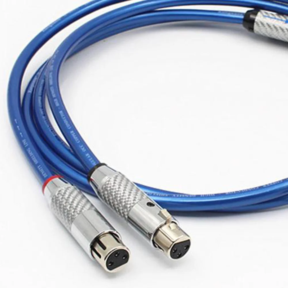 Hi-Fi аудиофил квадратный медный кабель XLR пара для усилителя CD-проигрывателя