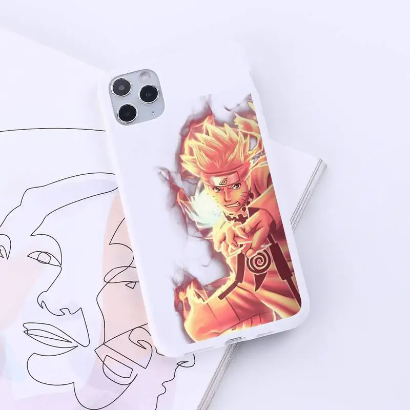 

naruto aesthetic anime Phone Case Candy Color for iPhone 6 7 8 11 12 s mini pro X XS XR MAX Plus