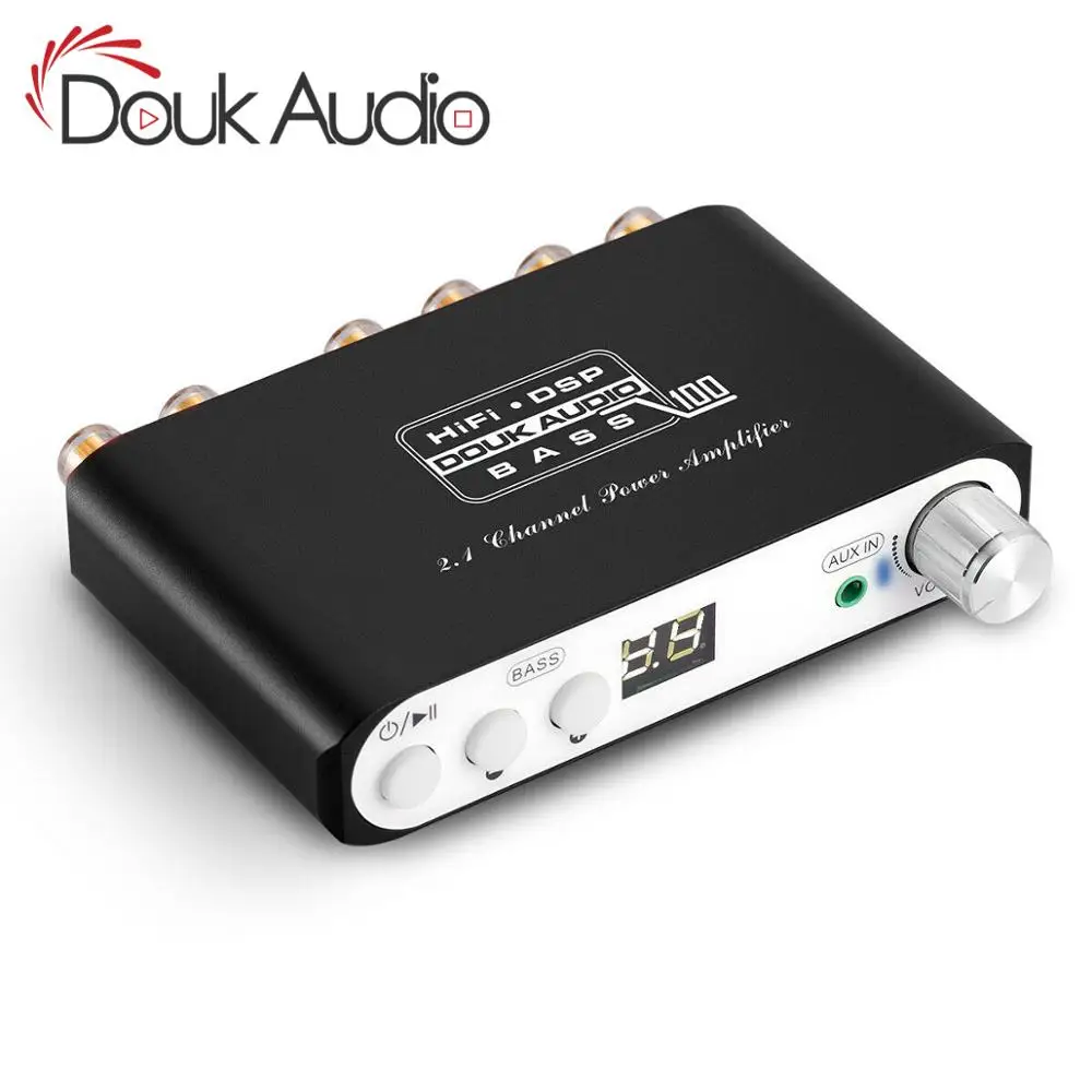 Douk audio Bluetooth DSP Digital Power Amplifier 2.1 Channel Subwoofer Bass Class D Mini Hi-Fi Amp Audio Receiver | Электроника