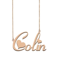colin name necklace custom name necklace for women girls best friends birthday wedding christmas mother days gift
