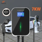 Зарядная Станция Wallbox EVSE, тип 2, кабель 2 32A, 1 фаза, IEC 62196-2, 7 кВт, автомобильное зарядное устройство для Audi Smart