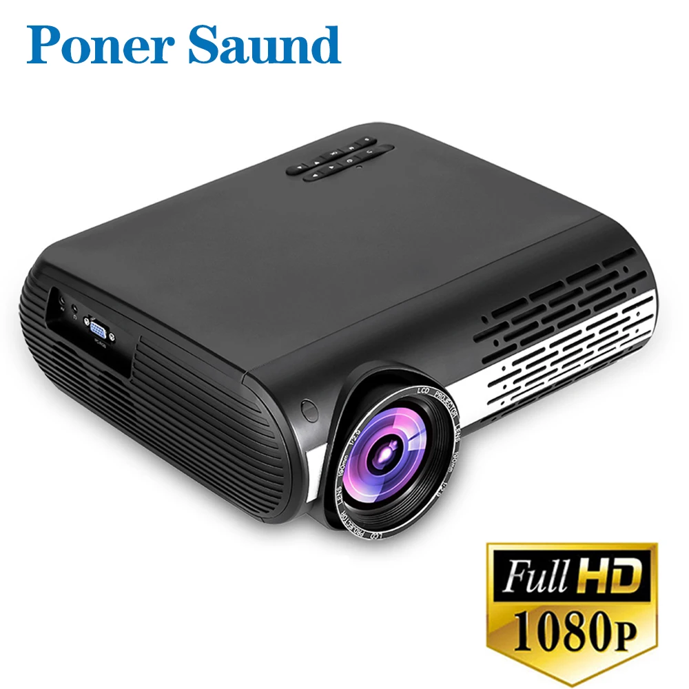 Проектор Poner Saund M2S 1080p 4000 люмен светодиодный проектор на базе Android Wi Fi 3D 1920x1080p