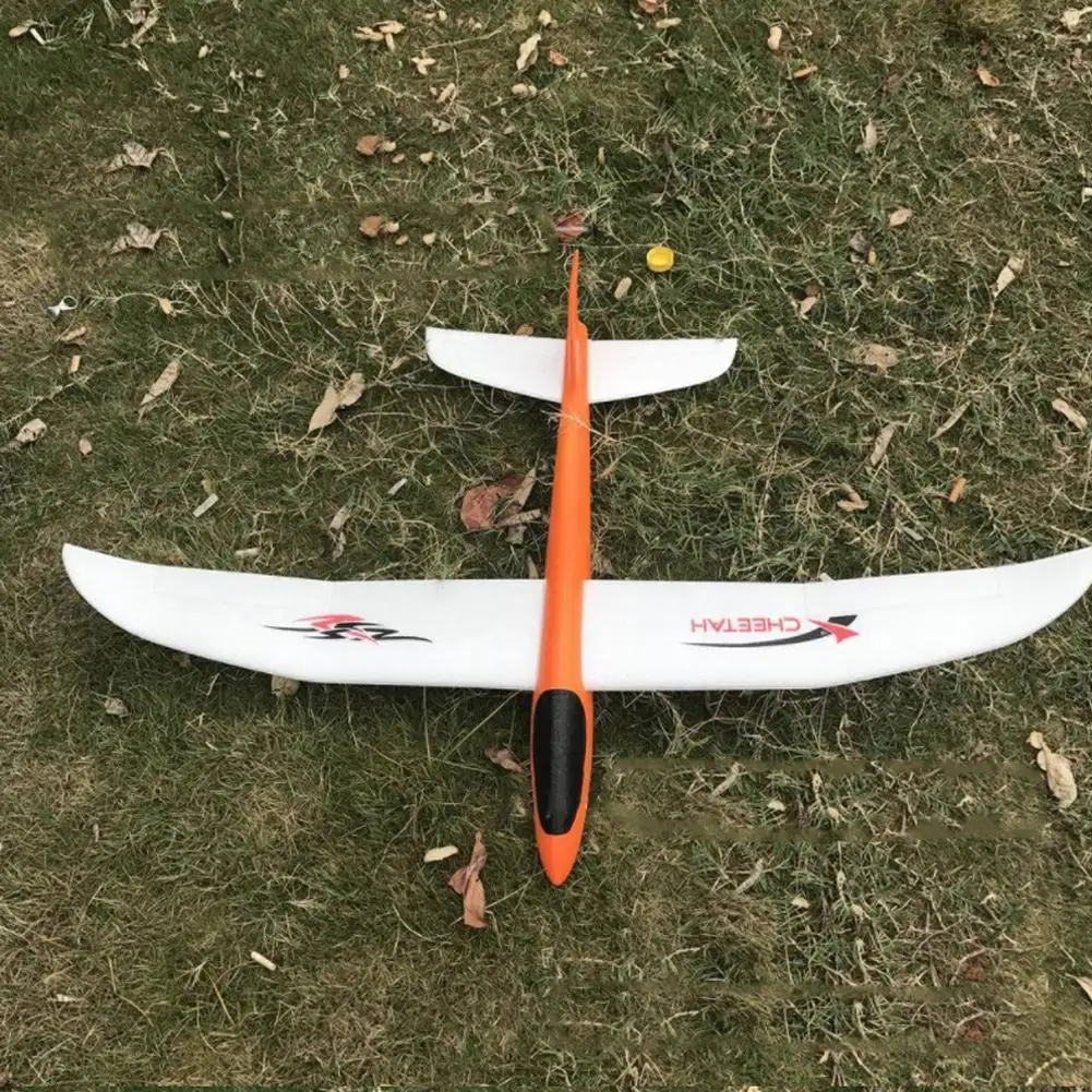 Большой однометровый самолёт ручной работы из пенополистирола запускаемые